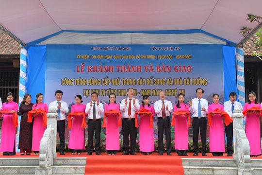 Khánh thành nhà trưng bày bổ sung và nhà bái đường tại Khu di tích Kim Liên