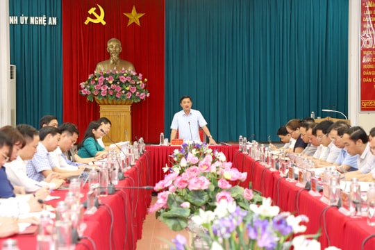 Ban Thường vụ Tỉnh ủy duyệt Đại hội Đảng bộ Trường Đại học Vinh nhiệm kỳ 2020 - 2025 