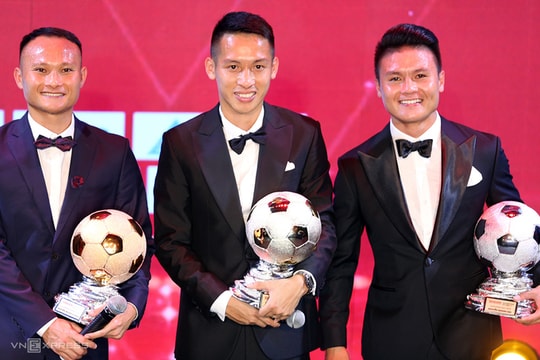 Tiền vệ Hùng Dũng đoạt Quả bóng Vàng, Trọng Hoàng bóng Đồng Việt Nam 2019