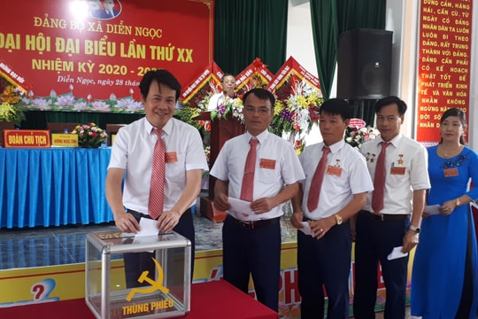 Đại hội Đảng bộ xã Diễn Ngọc (Diễn Châu) lần thứ XX, nhiệm kỳ 2020 - 2025