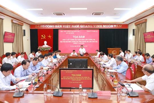 Tọa đàm góp ý xây dựng văn kiện Đại hội đại biểu Đảng bộ tỉnh Nghệ An lần thứ XIX