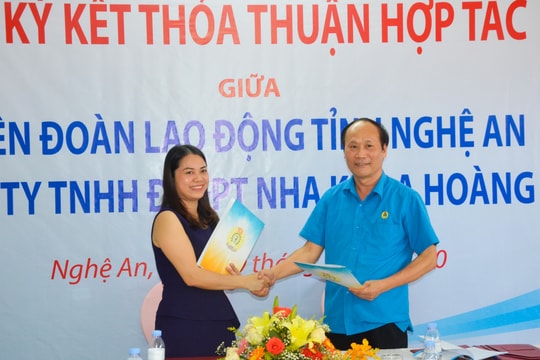 Liên đoàn Lao động tỉnh ký kết thỏa thuận hợp tác phúc lợi cho đoàn viên công đoàn