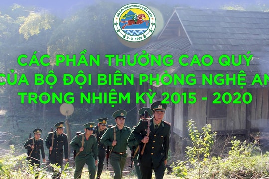 [Infographics] Các phần thưởng cao quý của Bộ đội Biên phòng Nghệ An trong nhiệm kỳ 2015 - 2020