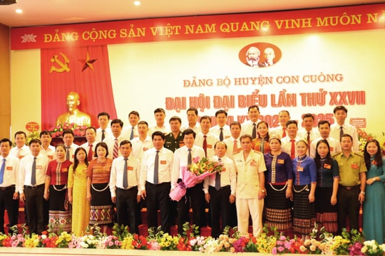 Bế mạc Đại hội Đại biểu Đảng bộ huyện Con Cuông lần thứ XXVII