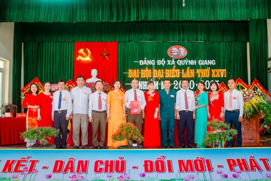 Đại hội đại biểu xã Quỳnh Giang (Quỳnh Lưu) lần thứ XXVI, nhiệm kỳ 2020 - 2025