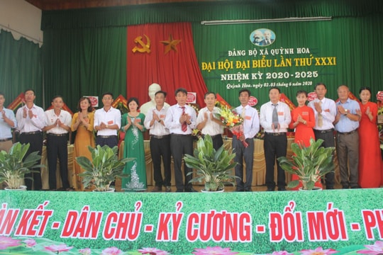 Đại hội đại biểu Đảng bộ xã Quỳnh Hoa (Quỳnh Lưu) lần thứ XXXI, nhiệm kỳ 2020 - 2025