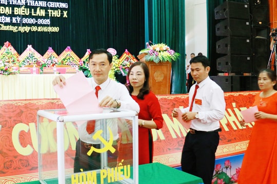 Đại hội đại biểu Đảng bộ thị trấn Thanh Chương nhiệm kỳ 2020 - 2025