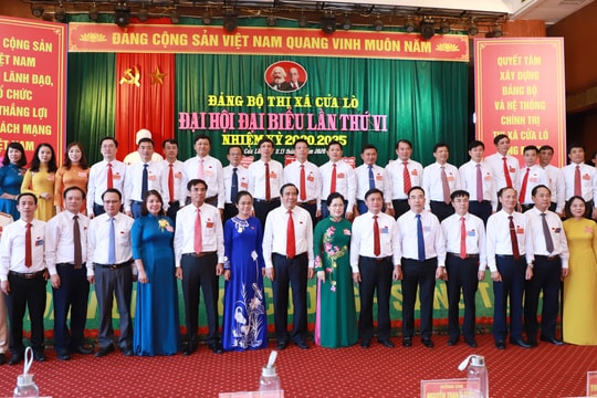 Danh sách Ban Chấp hành Đảng bộ thị xã Cửa Lò nhiệm kỳ 2020 - 2025