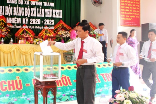 Đảng bộ xã Quỳnh Thanh (Quỳnh Lưu) tổ chức đại hội lần thứ XXIII, nhiệm kỳ 2020-2025