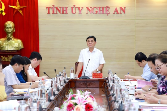 Ban Thường vụ Tỉnh ủy duyệt nội dung, nhân sự Đại hội đại biểu Đảng bộ Quân sự tỉnh