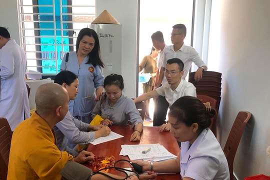 Chùa Phổ Môn tổ chức ngày hội hiến máu tình nguyện