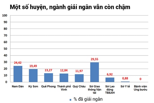 Một số nguồn vốn, công trình ở Nghệ An chậm giải ngân