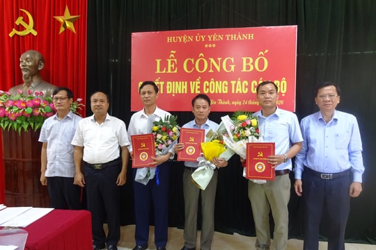 Công bố quyết định chuẩn y Chủ nhiệm UBKT Huyện ủy Yên Thành