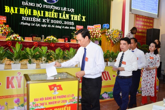 Đại hội đại biểu Đảng bộ phường Lê Lợi (TP Vinh) nhiệm kỳ 2020 - 2025