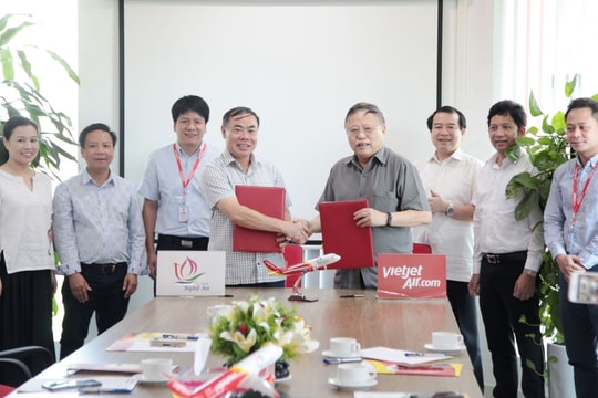 Nghệ An hợp tác với Vietjet Air, kết nối VTV để quảng bá, xúc tiến du lịch 