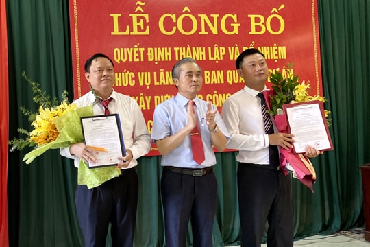 Nghệ An: Công bố thành lập và bổ nhiệm lãnh đạo Ban quản lý dự án mới