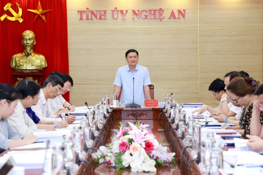 Ban Thường vụ Tỉnh ủy Nghệ An cho ý kiến về phát triển kinh tế - xã hội 6 tháng cuối năm