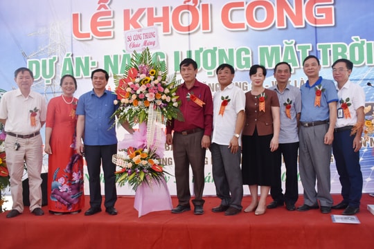 Khởi công dự án Điện mặt trời áp mái tại chợ đầu mối nông sản Nghệ An