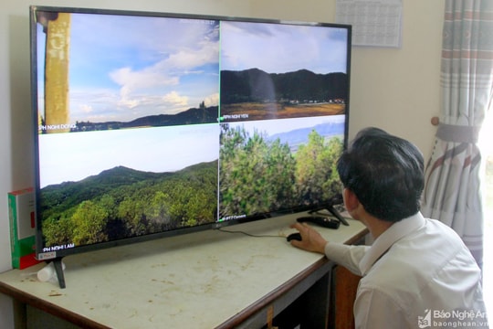 Nghệ An lần đầu tiên áp dụng hệ thống camera giám sát cháy rừng