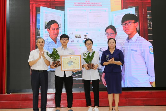 49 sản phẩm được trao giải tại cuộc thi Sáng tạo thanh, thiếu niên, nhi đồng tỉnh Nghệ An