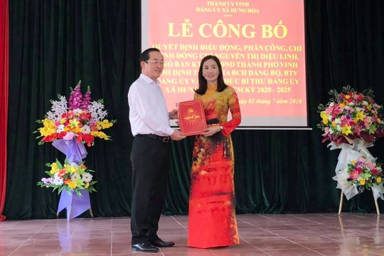 Xã Hưng Hòa (thành phố Vinh) có tân bí thư Đảng ủy xã