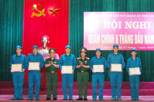 Bộ Chỉ huy Quân sự tỉnh tổ chức hội nghị quân chính 6 tháng đầu năm 2020