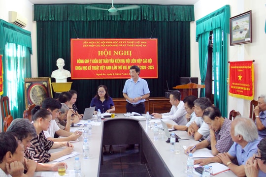 Nhiều ý kiến đóng góp vào dự thảo văn kiện Đại hội Liên hiệp các hội Khoa học và Kỹ thuật Việt Nam