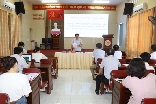 Tập trung tuyên truyền về đại hội Đảng và truyền thống ngành Tuyên giáo