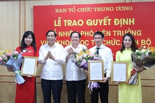 Ba người được bổ nhiệm vụ phó Ban Tổ chức Trung ương qua thi tuyển