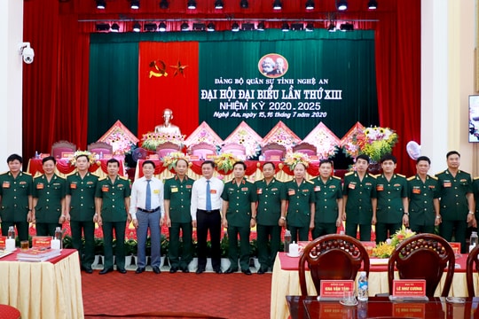 Danh sách Ban Chấp hành Đảng bộ, Ban Thường vụ Đảng ủy Quân sự tỉnh nhiệm kỳ 2020 -2025