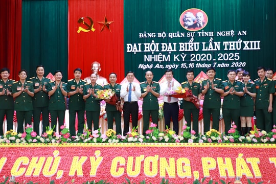 Bế mạc Đại hội đại biểu Đảng bộ Quân sự tỉnh Nghệ An lần thứ XIII, nhiệm kỳ 2020 - 2025