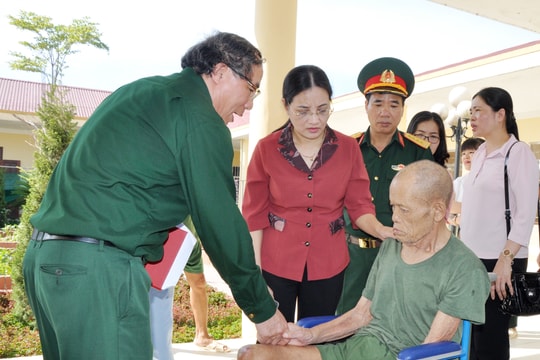 Phó Chủ tịch HĐND tỉnh thăm các trung tâm, khu điều dưỡng thương binh và gia đình chính sách