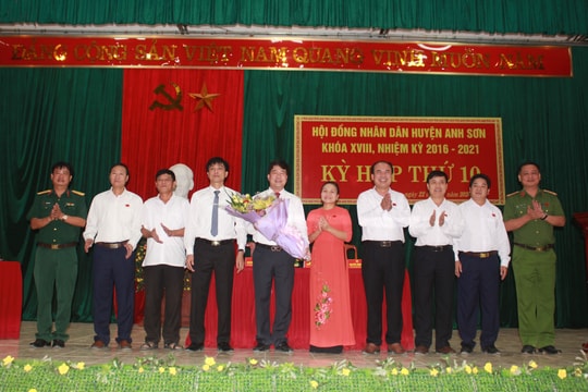 Bầu chức danh Chủ tịch HĐND, Chủ tịch UBND huyện Anh Sơn