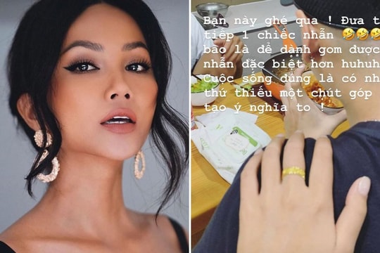 H'Hen Niê khoe được bạn trai tặng nhẫn sau tin đồn chia tay 
