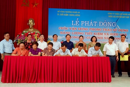 Nghệ An phát động phong trào sử dụng năng lượng an toàn, hiệu quả