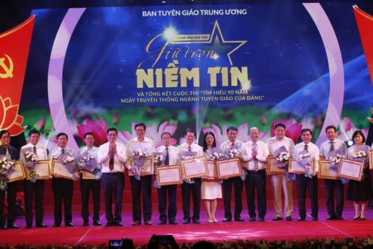 Nghệ An đứng thứ 2 toàn quốc về số lượng giải cuộc thi tìm hiểu 90 năm truyền thống ngành Tuyên giáo