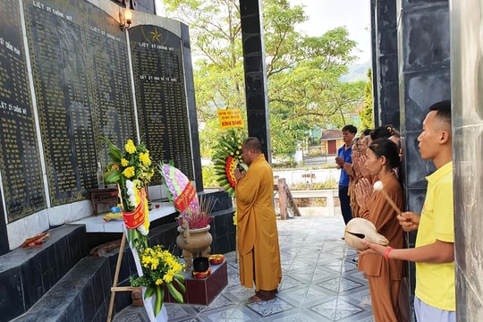 Nhiều chùa trên địa bàn Nghệ An tổ chức Lễ cầu siêu cho các Anh hùng liệt sỹ