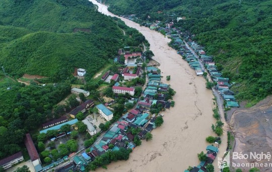 Công điện về ứng phó áp thấp và mưa lớn ở Nghệ An