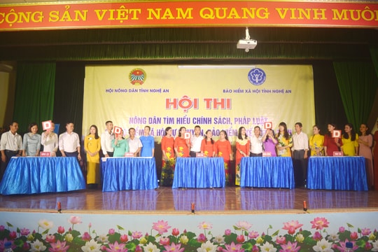 Hội thi nông dân tìm hiểu về Bảo hiểm xã hội tự nguyện, bảo hiểm y tế hộ gia đình