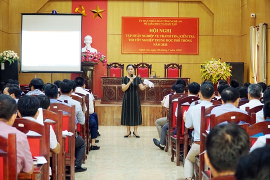 Nghệ An tổ chức sát hạch để lựa chọn thanh tra cho Kỳ thi tốt nghiệp THPT năm 2020