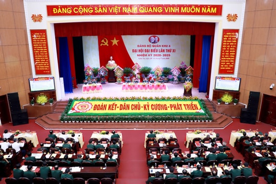 Khai mạc Đại hội đại biểu Đảng bộ Quân khu 4 lần thứ XI, nhiệm kỳ 2020 -2025