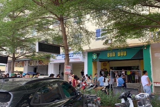 Cháy quán bún đậu tại chung cư ở thành phố Vinh, nhiều người dân tháo chạy giữa trưa