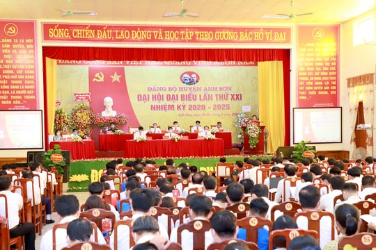 Đại hội đại biểu Đảng bộ huyện Anh Sơn, nhiệm kỳ 2020 -2025 tổ chức phiên trù bị