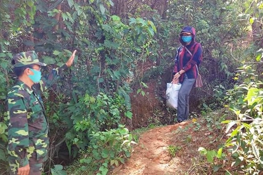 Cách ly, cho khai báo y tế 2 người nhập cảnh trái phép ở khu vực biên giới Nghệ An