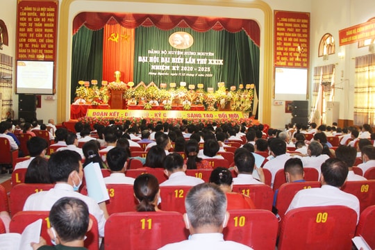 Khai mạc Đại hội đại biểu Đảng bộ huyện Hưng Nguyên nhiệm kỳ 2020 - 2025