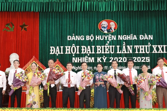 Bế mạc Đại hội đại biểu Đảng bộ huyện Nghĩa Đàn lần thứ XXIX, nhiệm kỳ 2020-2025