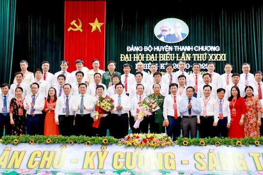 Danh sách Ban Chấp hành Đảng bộ, Ban Thường vụ Huyện ủy Thanh Chương khóa XXXI, nhiệm kỳ 2020 - 2025