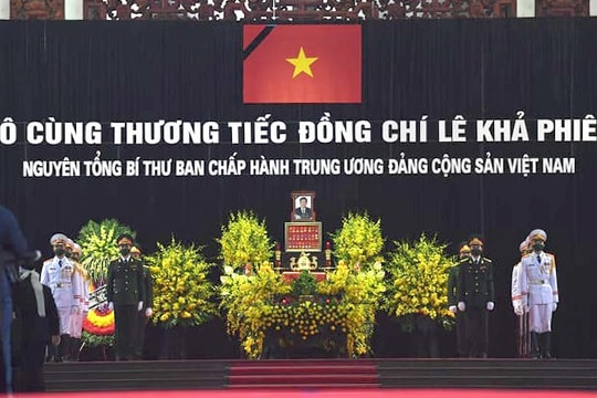 Lễ viếng nguyên Tổng Bí thư Lê Khả Phiêu