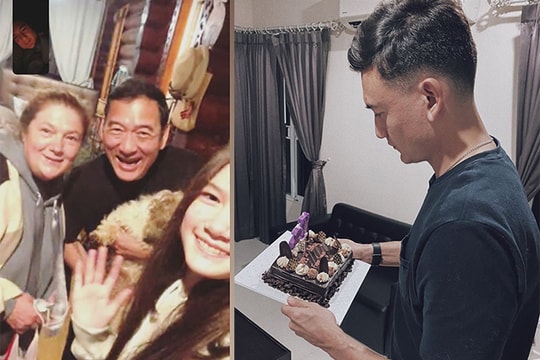 Văn Lâm được bạn gái và gia đình mừng sinh nhật từ xa