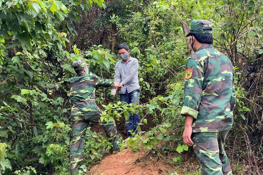 Phát hiện, bắt giữ nam thanh niên vượt biên trái phép vì sợ bị cách ly  ​